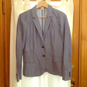 Jcrew Lightweight Cotton Blazer